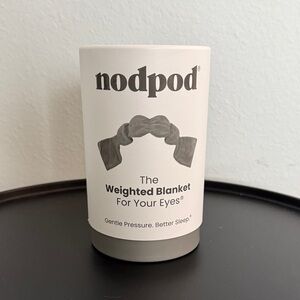 Nodpod Sleep Mask Weighted Eye Blanket Elephant Gray New
